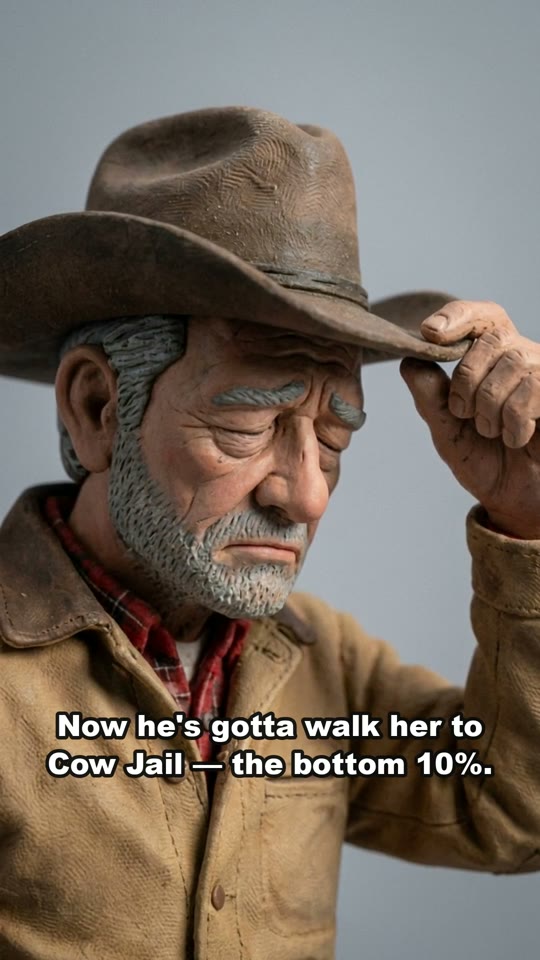 Joe tipping his hat as Betsy heads to Cow Jail